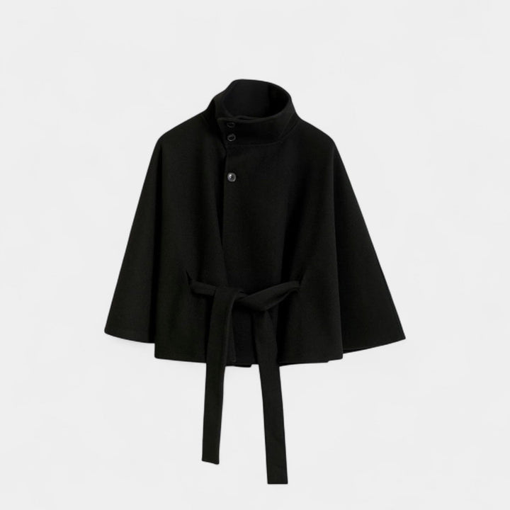 Ivanna – Elegantní dámský kabát s vysokým límcem