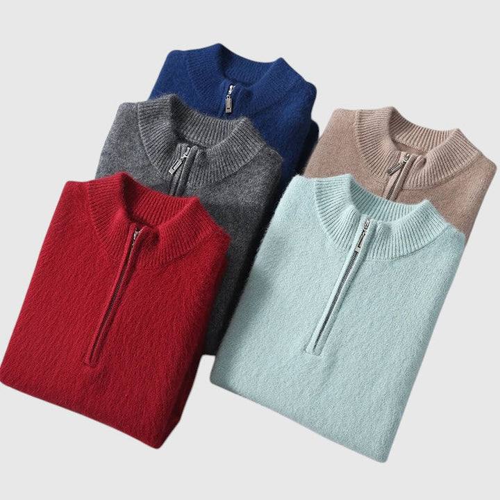 Libuše- Kardigan z kašmíru Genève se zipem