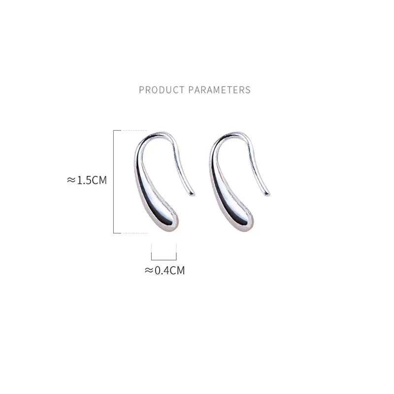 Náušnice ve tvaru kapky vody