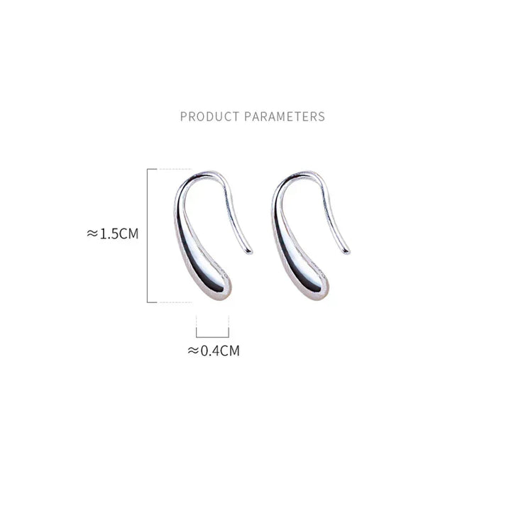 Náušnice ve tvaru kapky vody