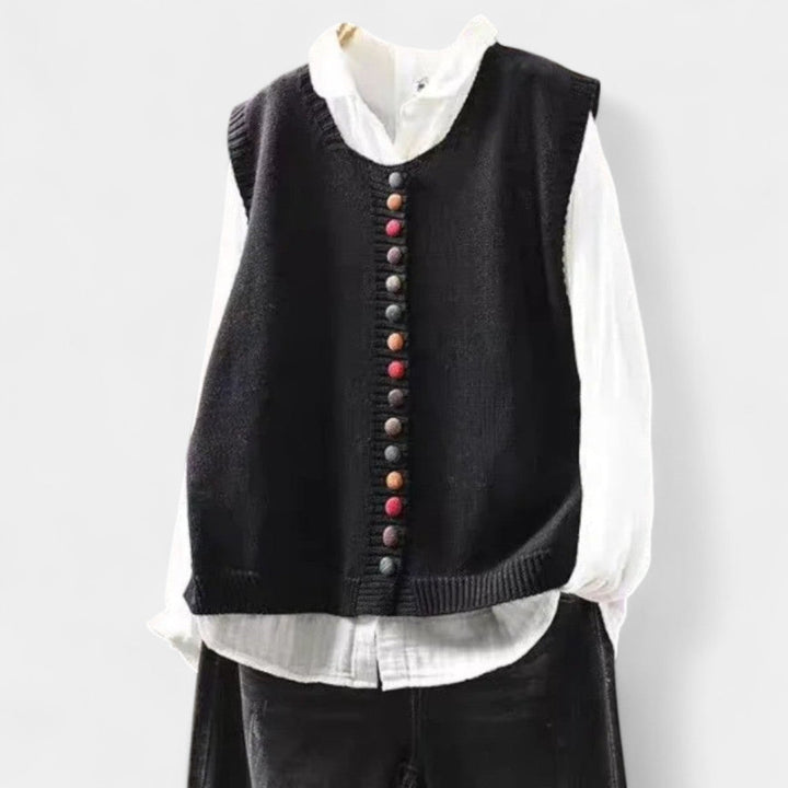 Karmen – Elegantní pletená vesta pro každodenní styl