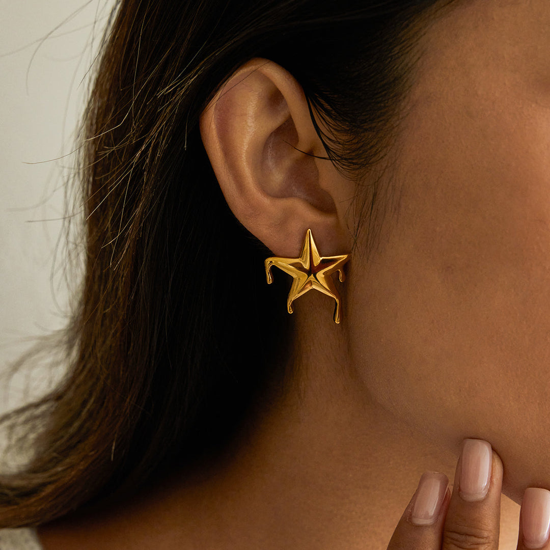 Náušnice s konturou kapky