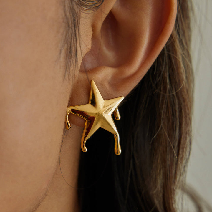 Náušnice s konturou kapky