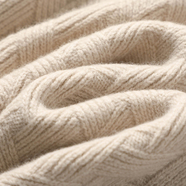 Hana – Kašmírový rolák s plastickým vzorem