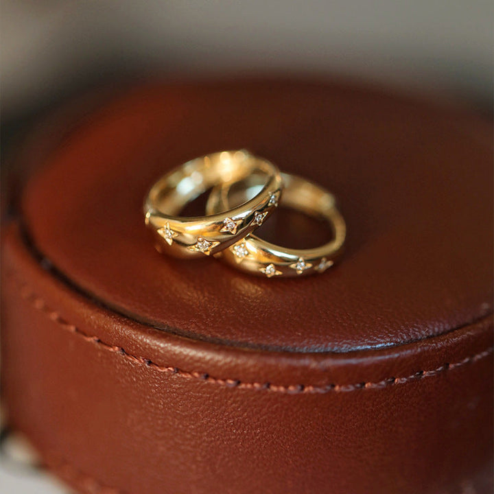 Luxusní zlaté a stříbrné náušnice