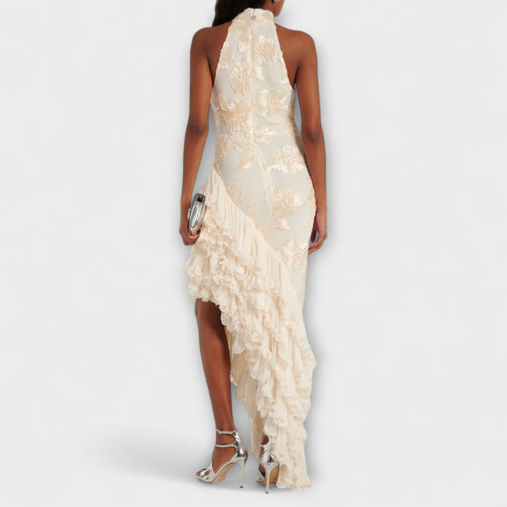 Karen - Maxi šaty s květinovými aplikacemi