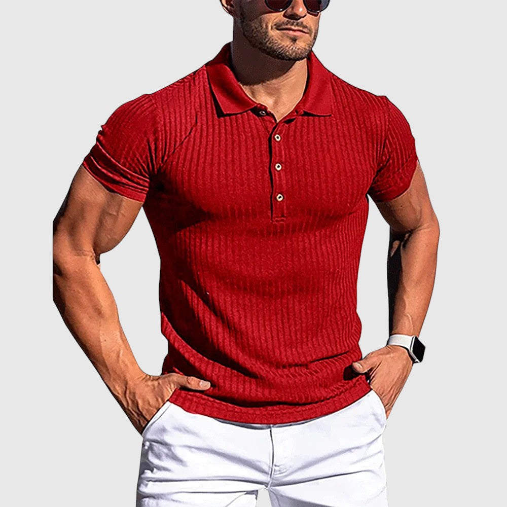 Libuše- Elegantní pruhovaná polo košile