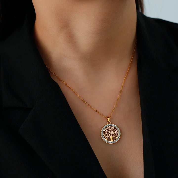 Náhrdelník Strom života Zlatá harmonie