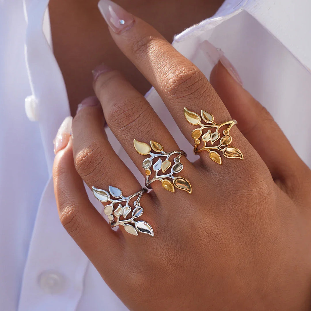 Konturový botanický prsten