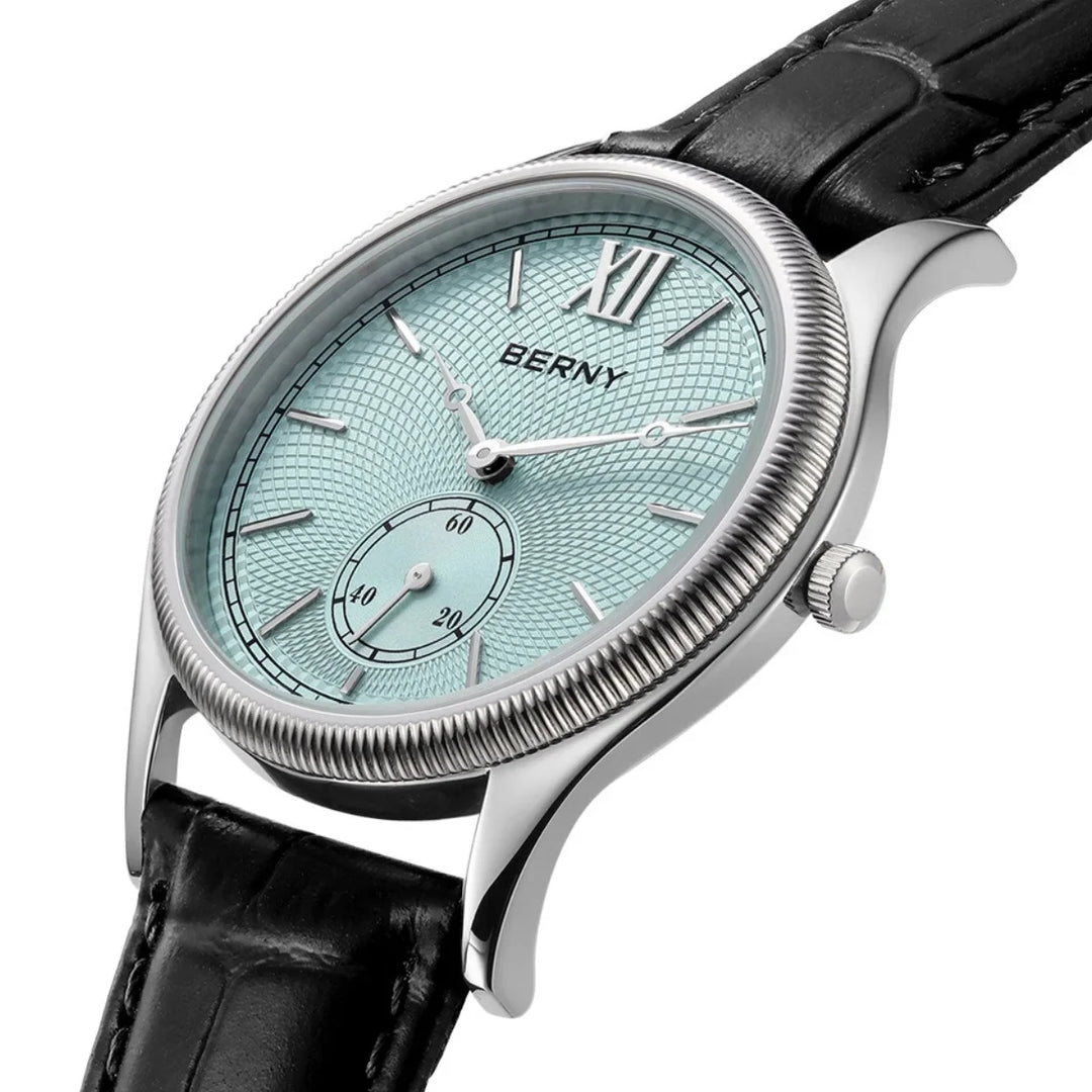 Berny Classic Kožené Hodinky s Řemínkem, 38mm