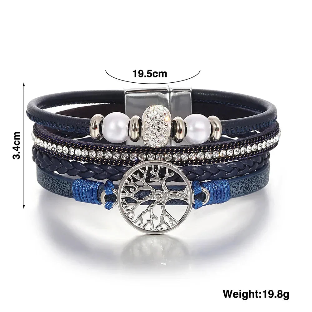 Náramek s kamínky Stromu života