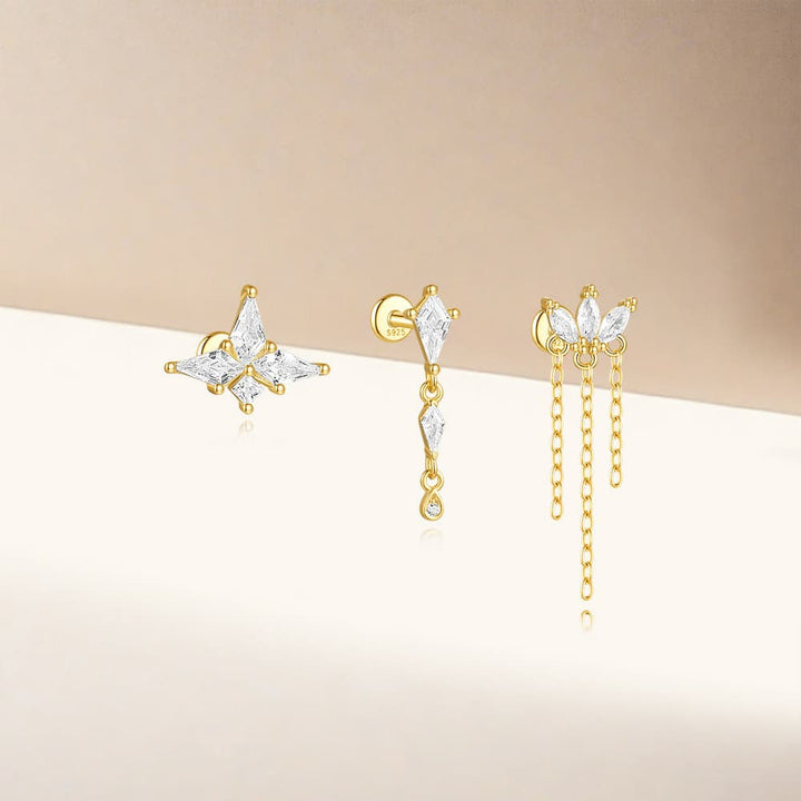 Leonie – Jemné náušnice s leskem.