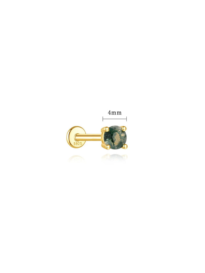 Luana – Zlaté náušnice s ženskou linií.