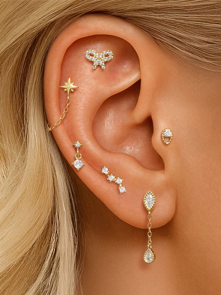 Marlena – Zlaté náušnice s jasným charakterem.