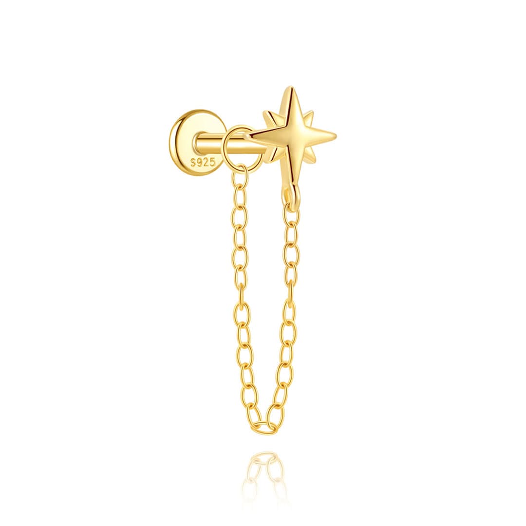 Marlena – Zlaté náušnice s jasným charakterem.