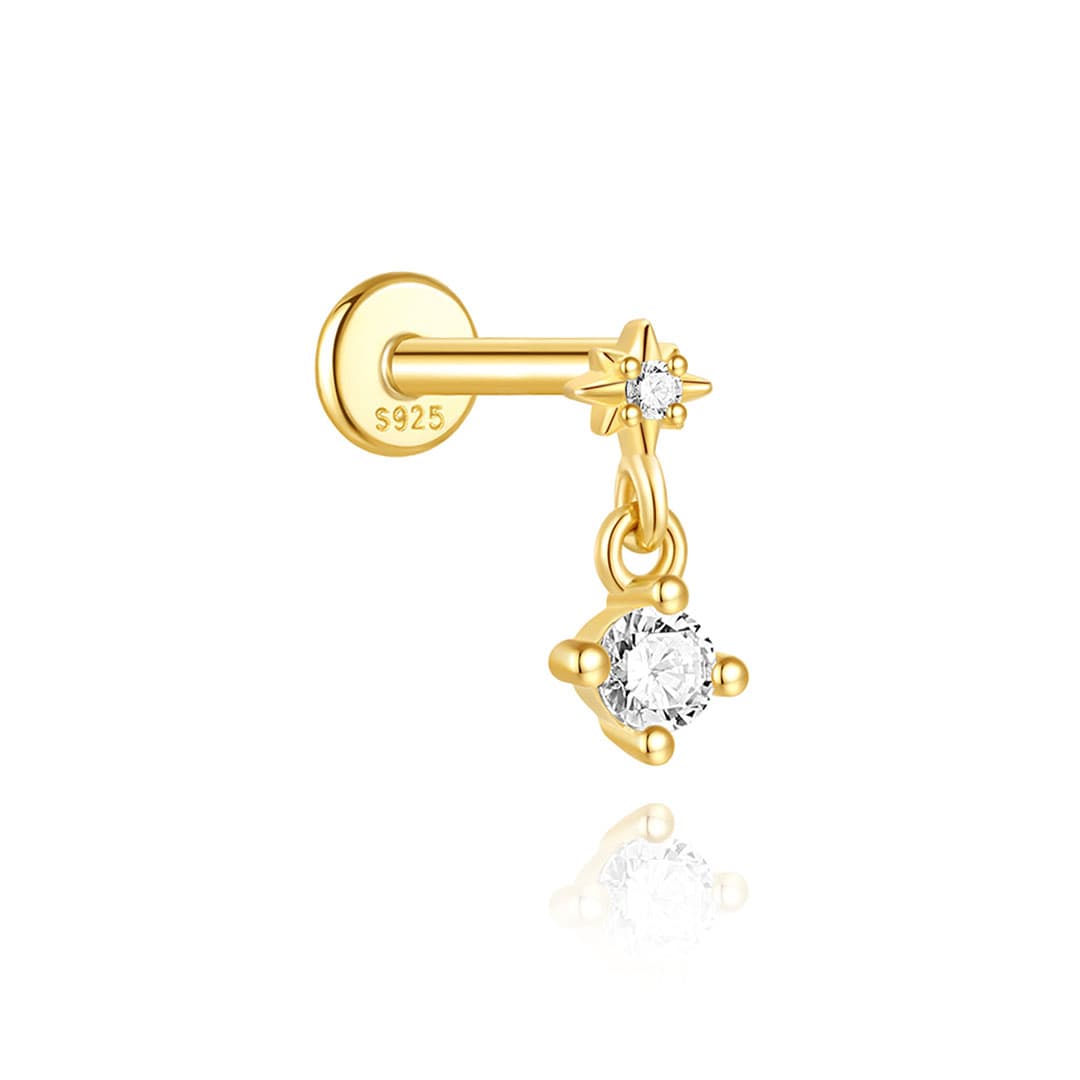 Marlena – Zlaté náušnice s jasným charakterem.