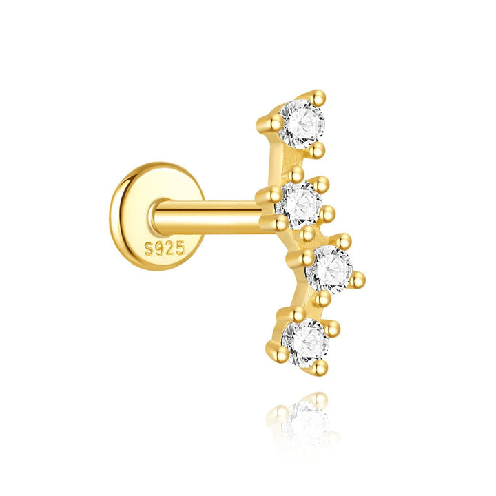 Marlena – Zlaté náušnice s jasným charakterem.