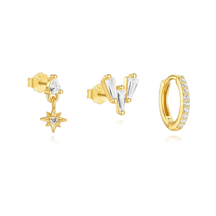 Luisa – Jemné náušnice s lesklou texturou.