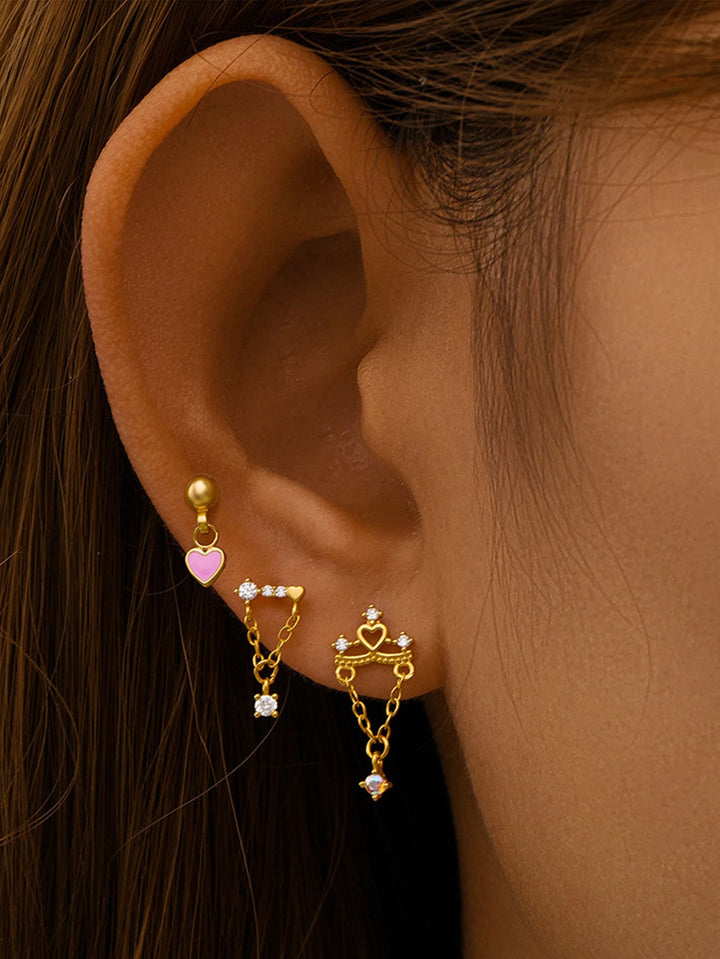 Helena – Zlaté náušnice s jemnou siluetou