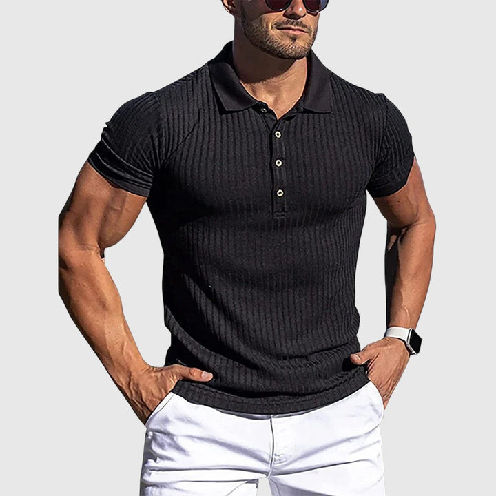 Libuše- Elegantní pruhovaná polo košile