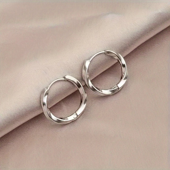 Minimalistické geometrické visící náušnice