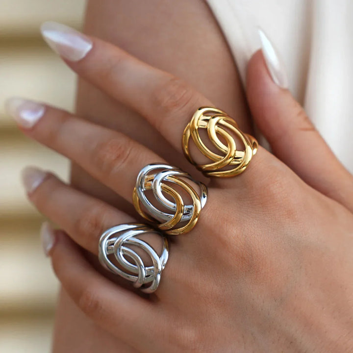 Konturová Echo Prsten