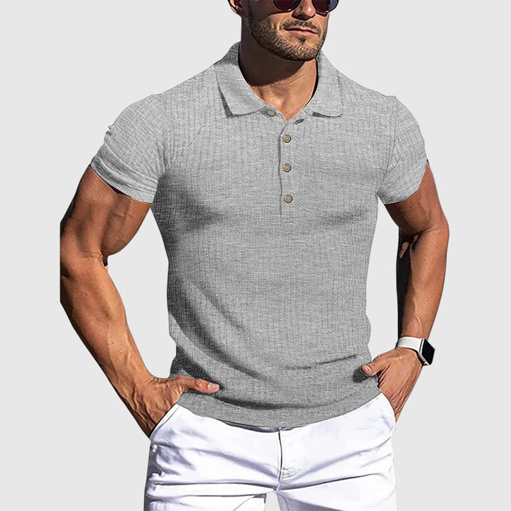 Libuše- Elegantní pruhovaná polo košile