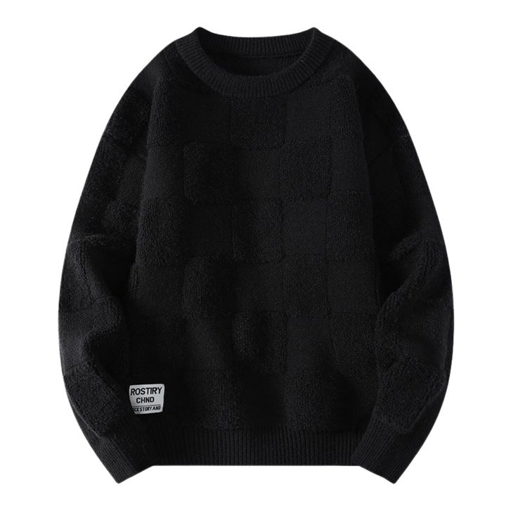 Unikátní Svetr s Kostkovaným Vzorem