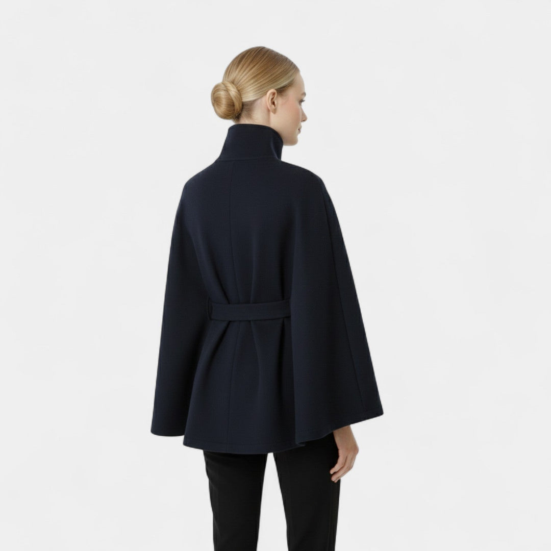 Ivanna – Elegantní dámský kabát s vysokým límcem