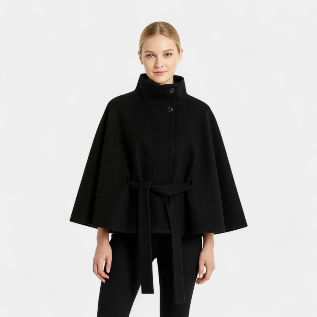 Ivanna – Elegantní dámský kabát s vysokým límcem