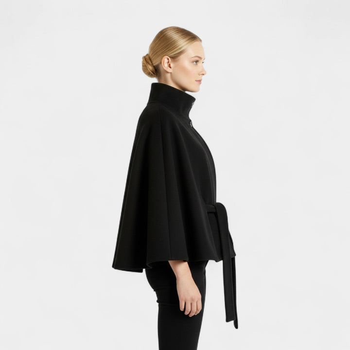 Ivanna – Elegantní dámský kabát s vysokým límcem