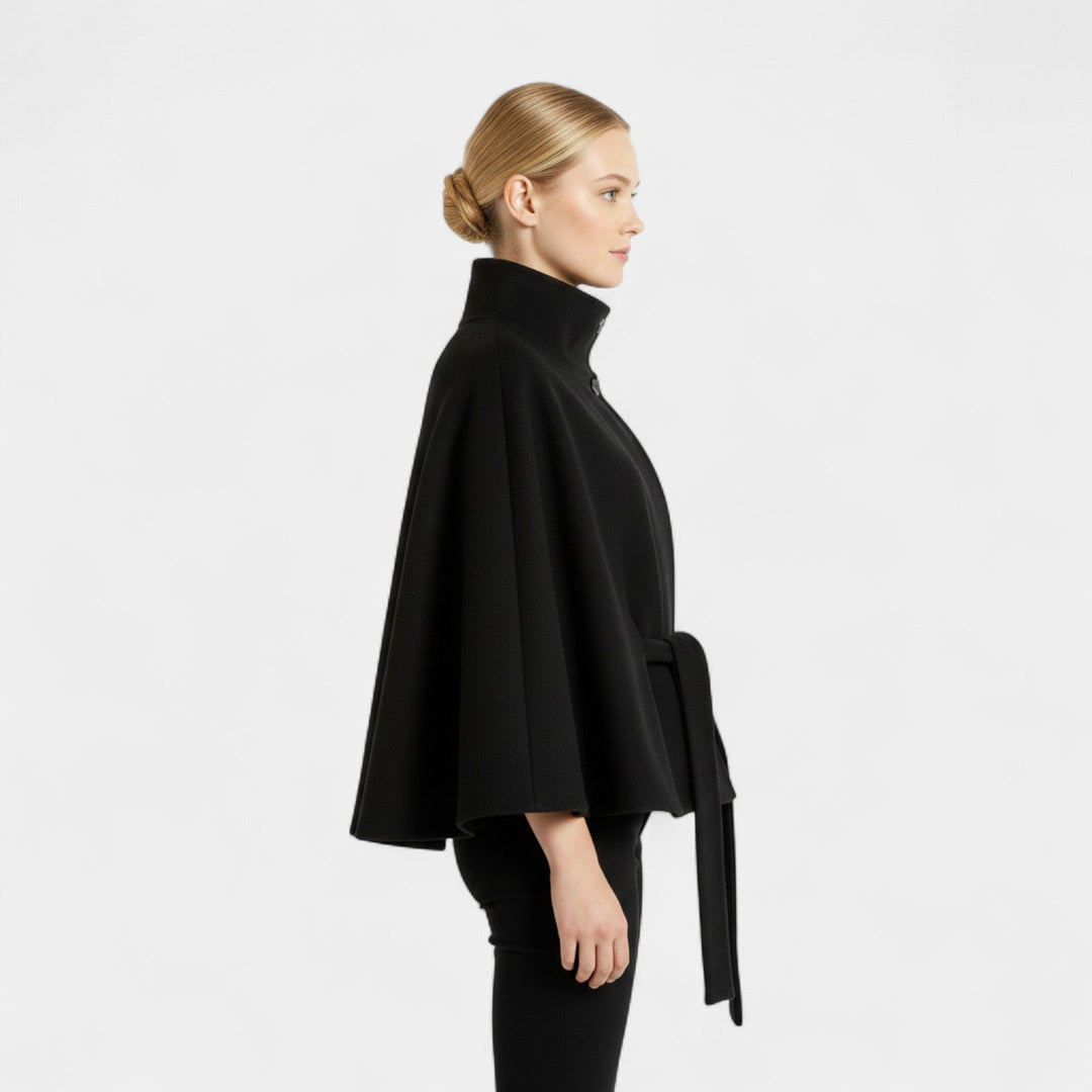 Ivanna – Elegantní dámský kabát s vysokým límcem