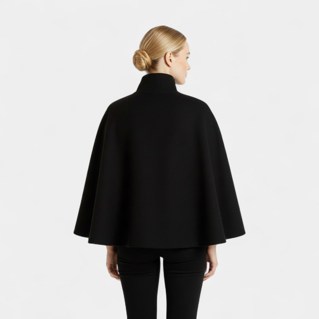 Ivanna – Elegantní dámský kabát s vysokým límcem