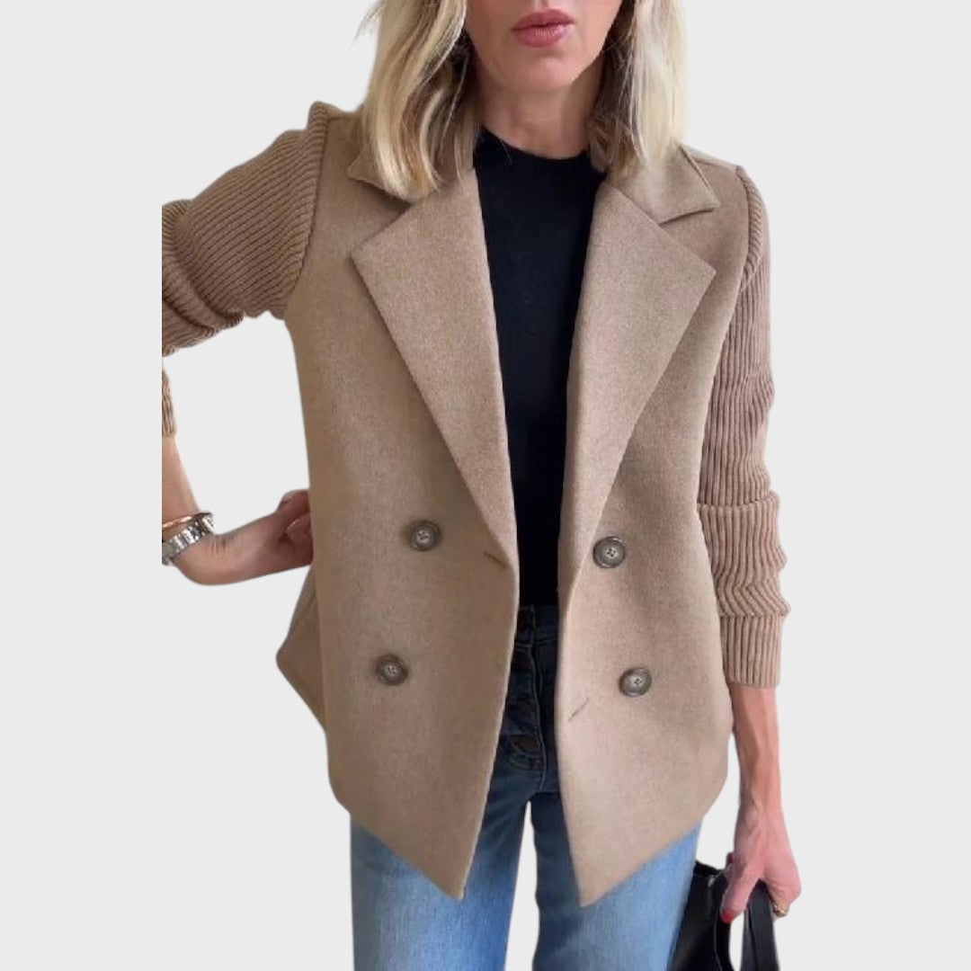 Emma - Elegantní blazer s úpletem na rukávech