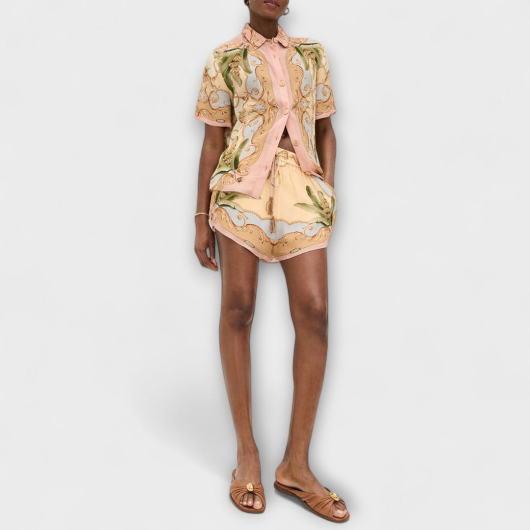 Maren - Vintage botanický kaleidoskopový tiskový set