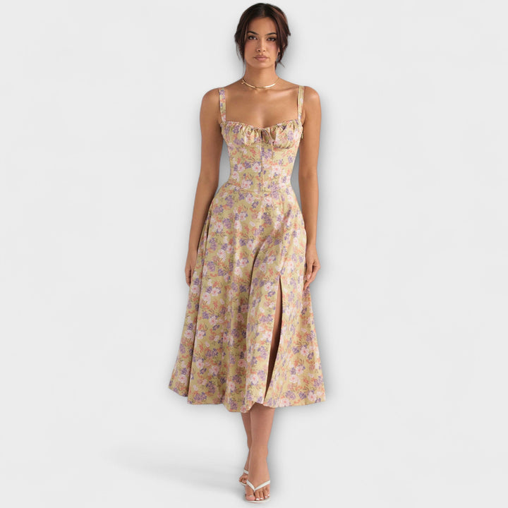 Zipporas - Přizpůsoben dress s moderním jarním květinovým potiskem