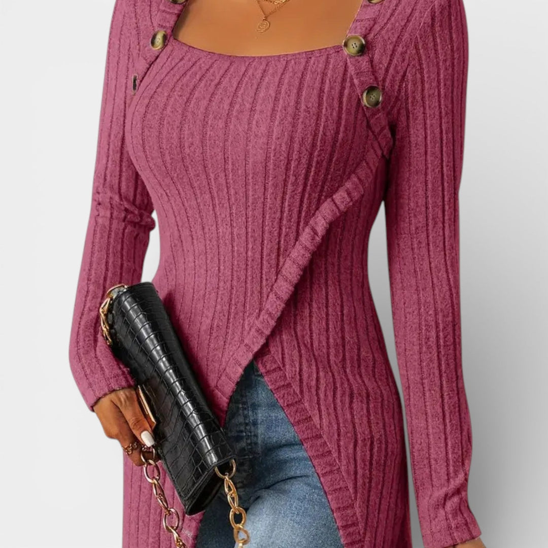 Elwira – Dlouhý pletený svetr