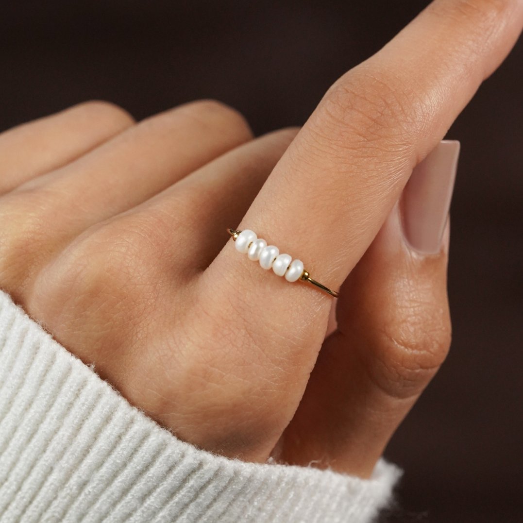 Grace - Prsten se sladkovodními perlami