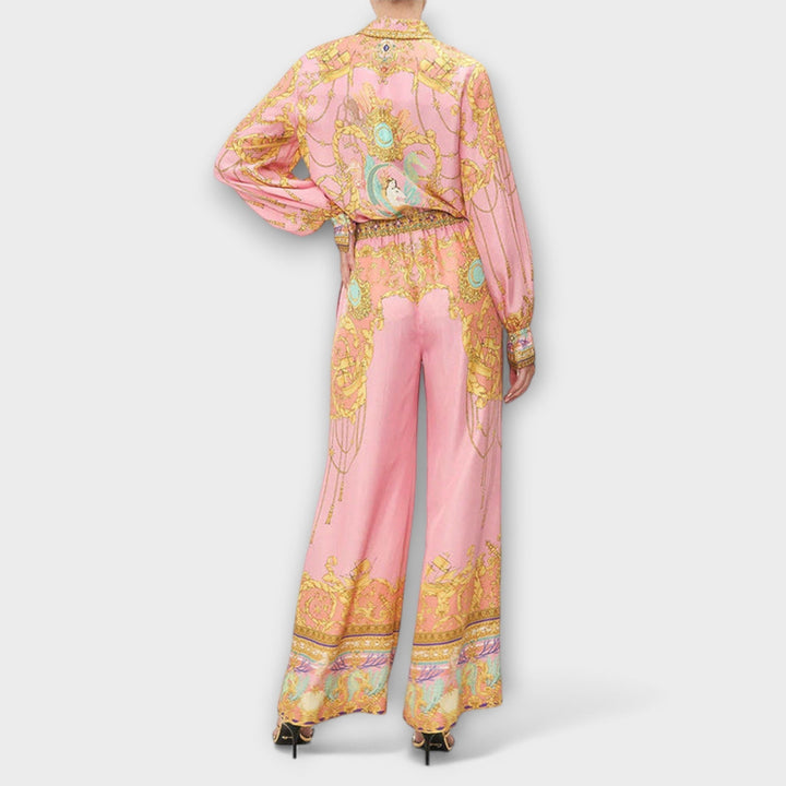 Sage - Relaxované tričko s potiskem mořské panny a elastické kalhoty