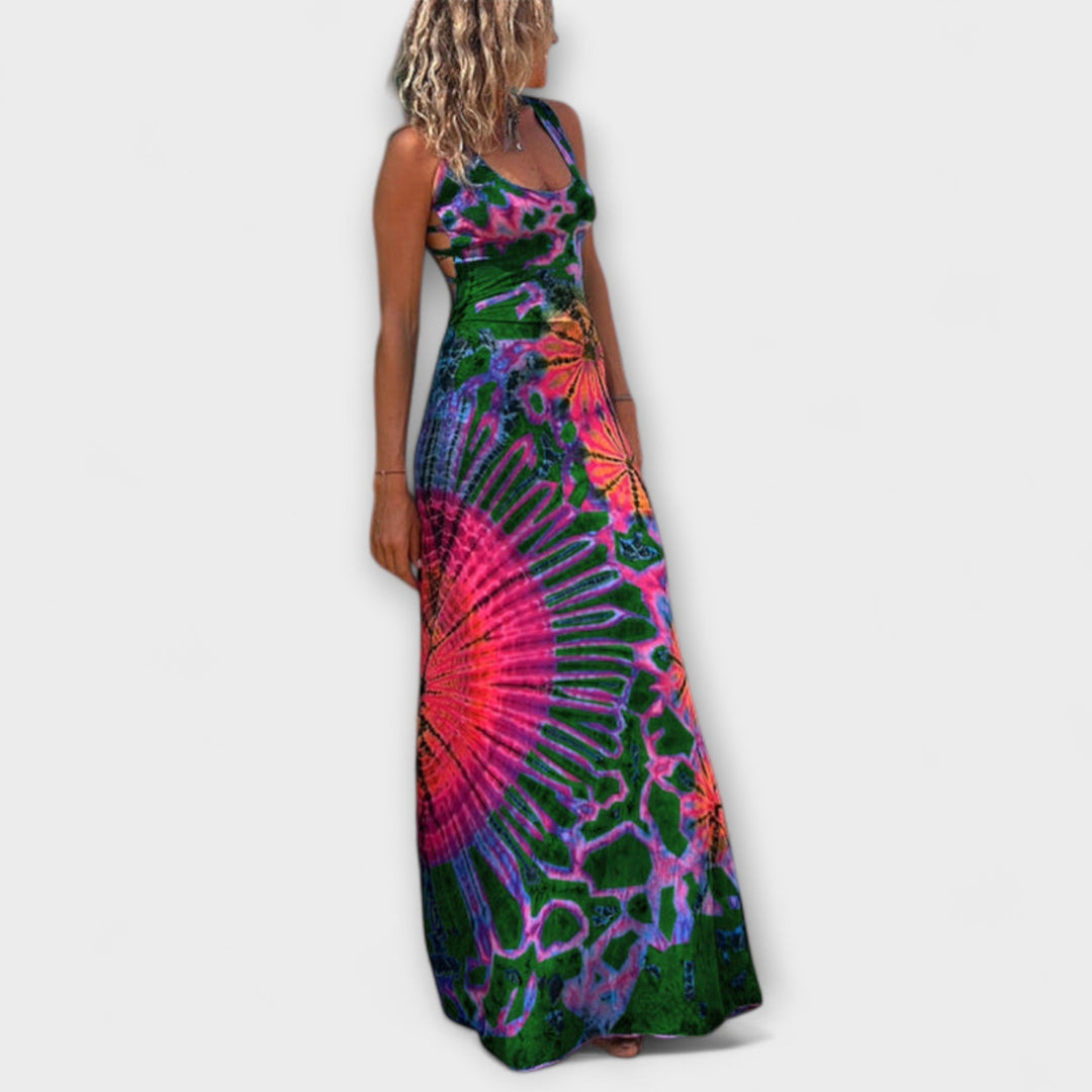 Ronja - La Bamba Tie-Dye Print Maxi Šaty