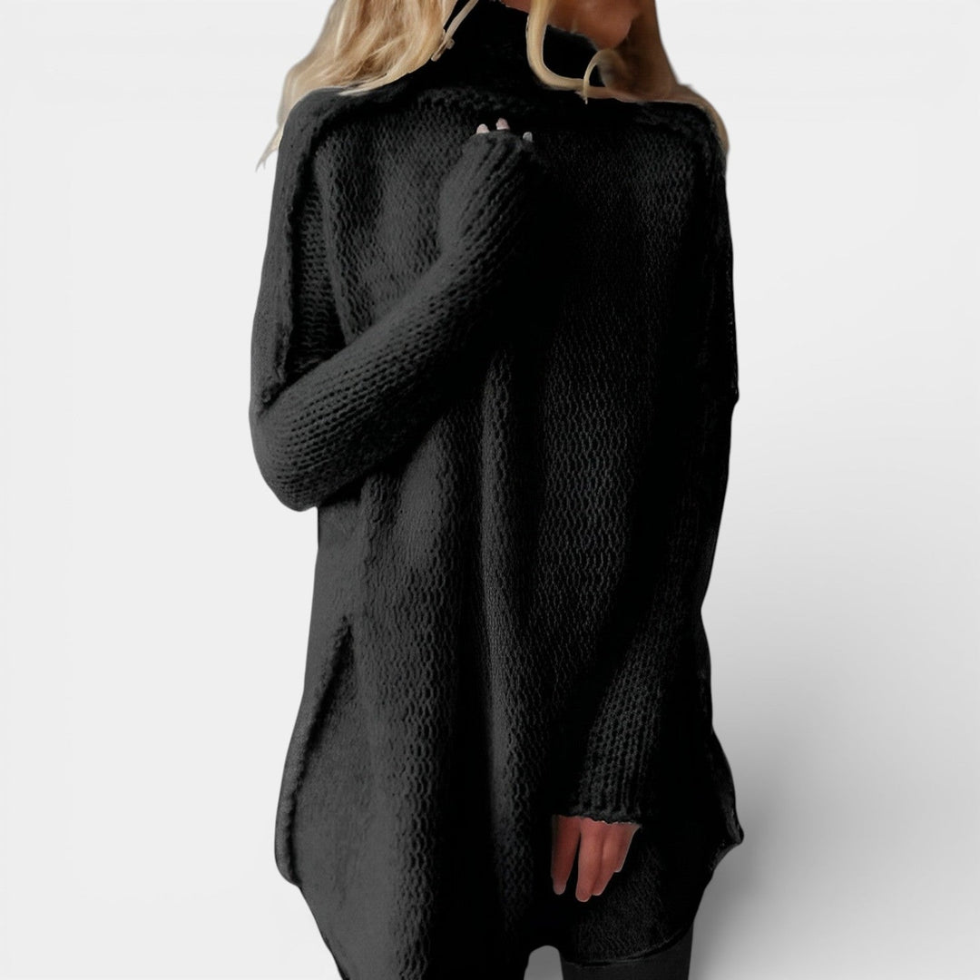 Barbora – Dlouhý pletený svetr