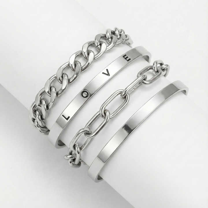 Elan Mercer Náramkové sety | Bílé zlato