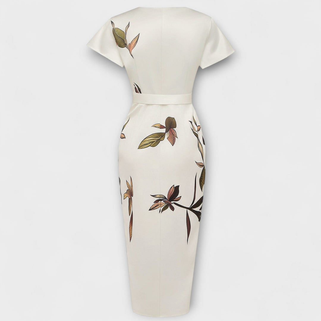 Saténové zavinovací šaty