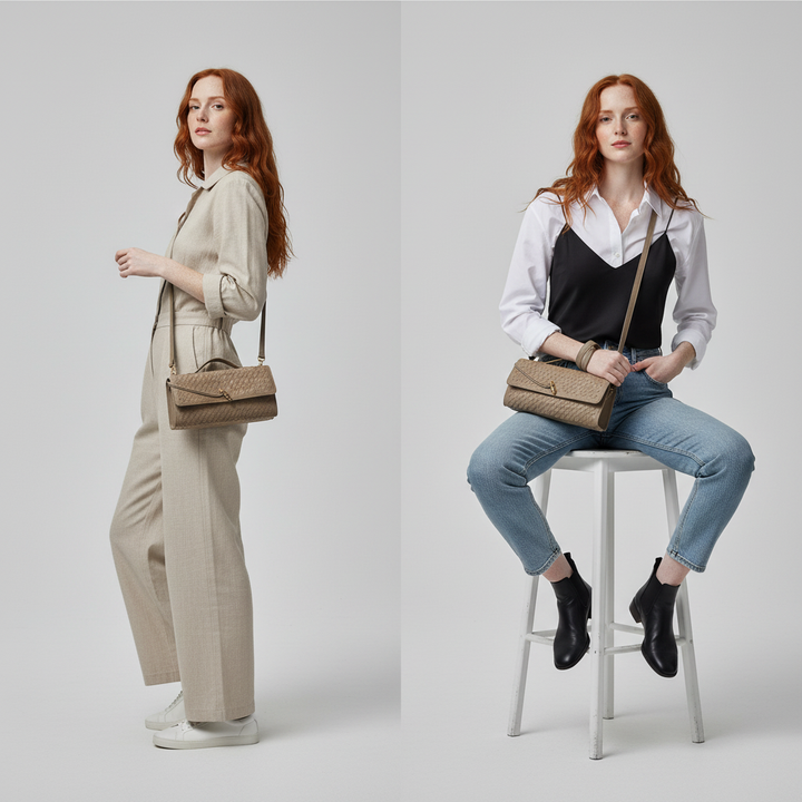 Winona Woven Crossbody Bag