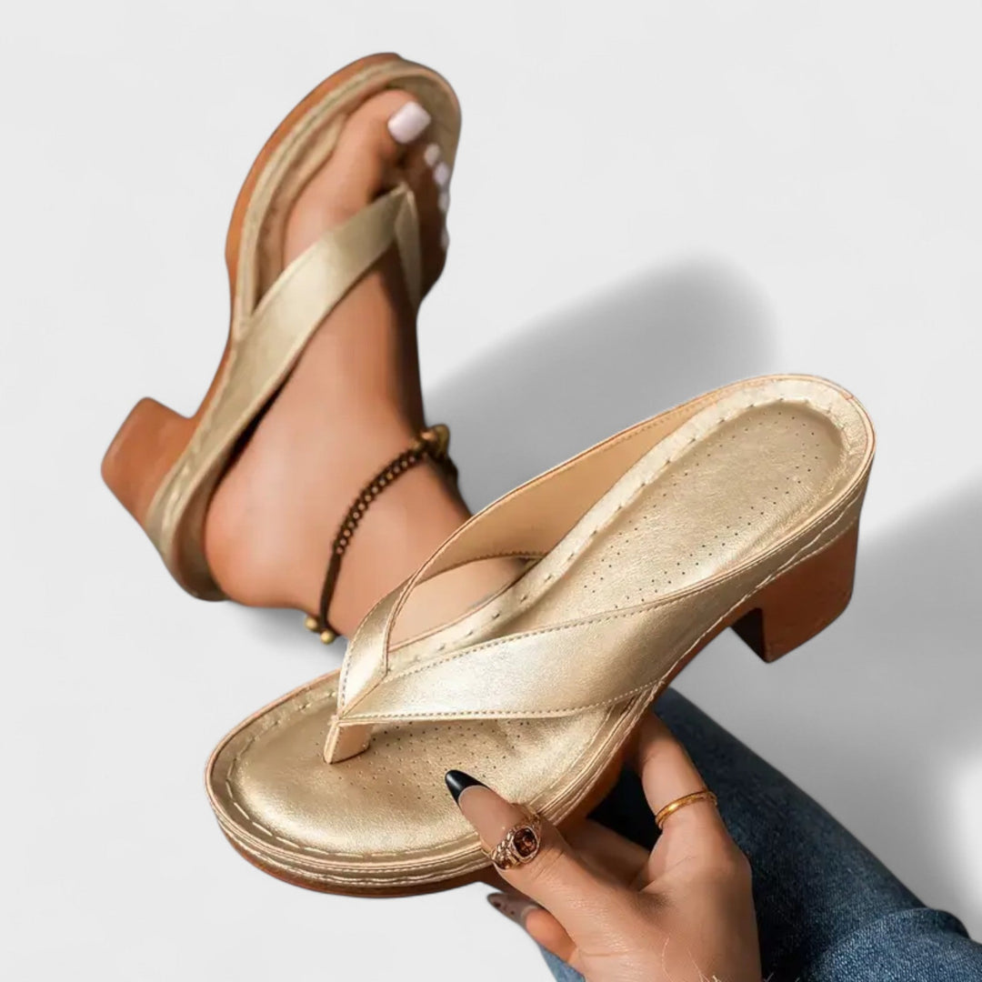 Petra - Ortopedické pantofle s podpatky