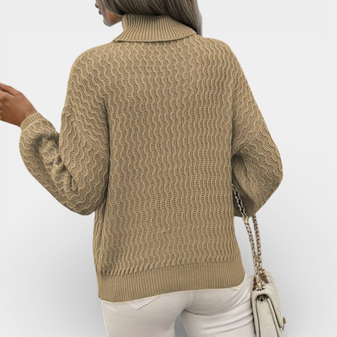 Klára – Strukturovaný pletený rolák