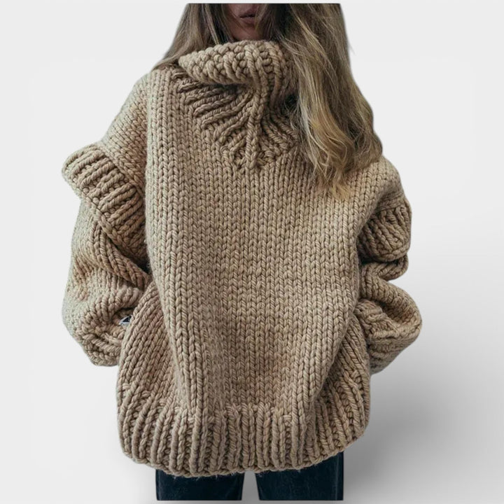 Dobrawa – Příjemný oversized svetr s vysokým límcem