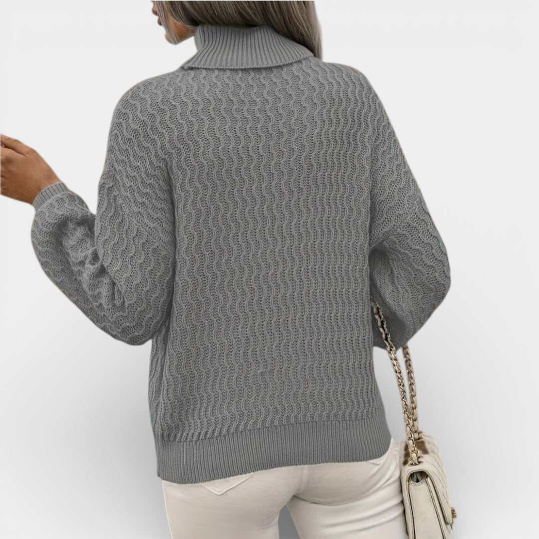 Klára – Strukturovaný pletený rolák