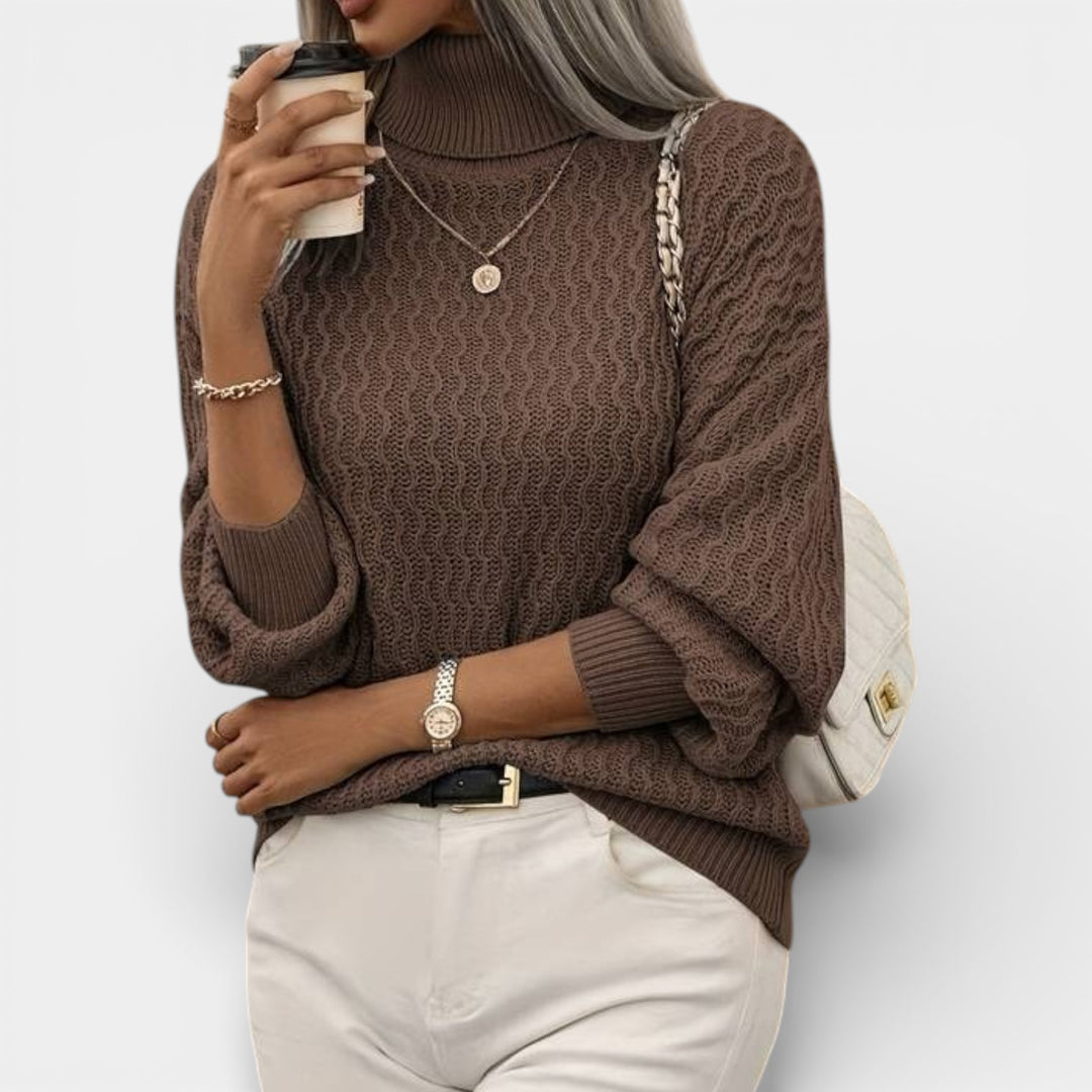 Klára – Strukturovaný pletený rolák