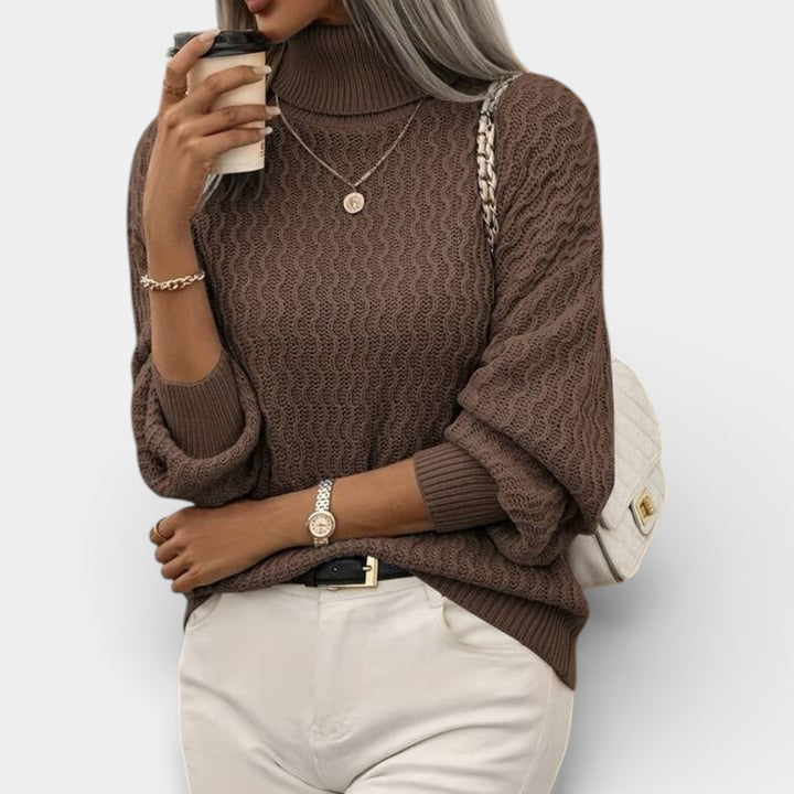 Klára – Strukturovaný pletený rolák